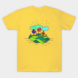 Plants illustration island T-Shirt